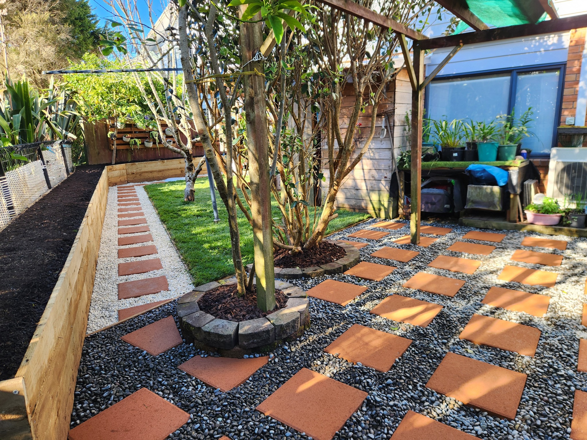 Paving and Garden Bed - Glen Eden by Pristine Exteriors
